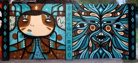 | Documenting Street Art and Graffiti in print since 2006 #mural #graffiti #turquoise #beastmen #europe