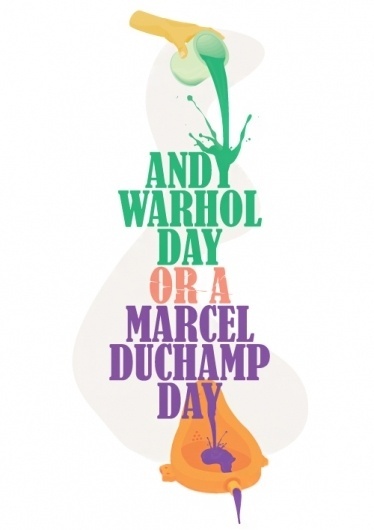 ANONYMOUS MAG #colourful #andy #pour #marcel #warhol #paint #illustration #duchamp #urinal #style