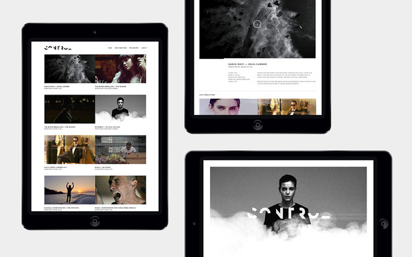 Martin Silvestre Control #logo #identity #grid #layout #ipad #app #website
