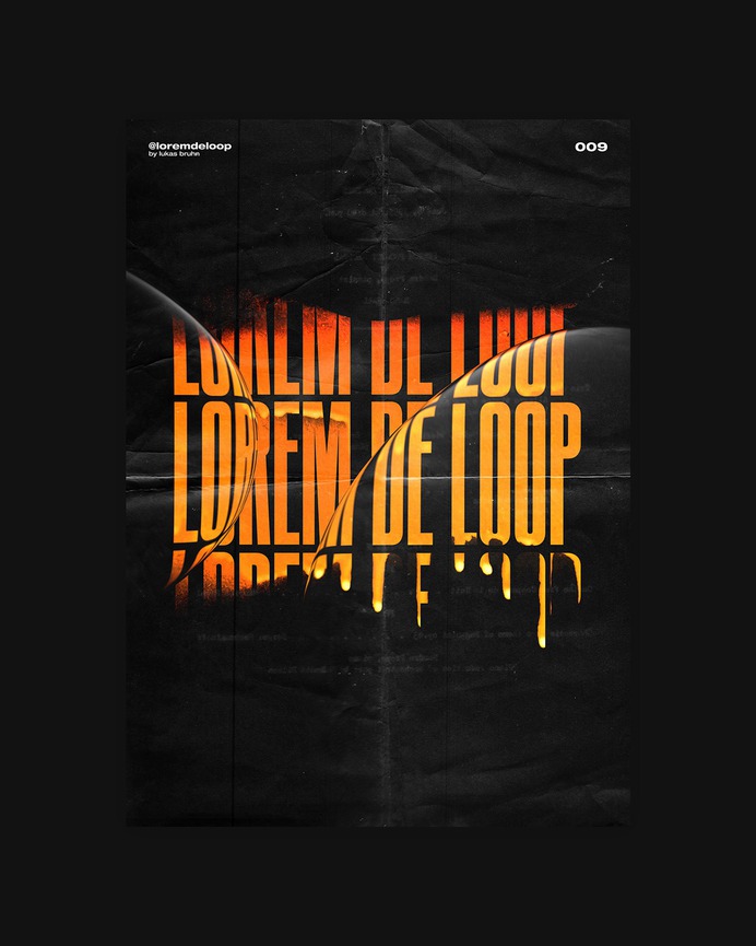 WEEK 02 - POSTER A DAY by LOREM DE LOOP on Behance