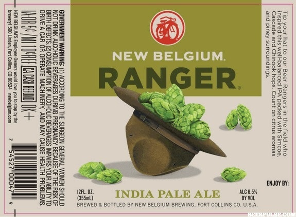 New Belgium Ranger IPA label #packaging #beer