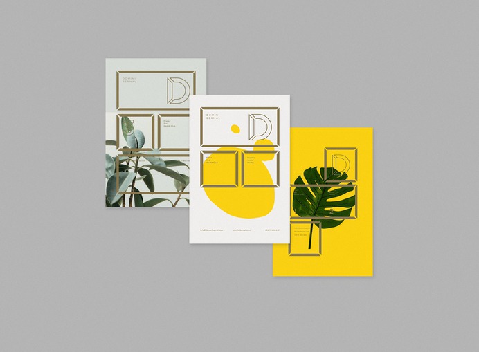 Domini Bernal - Mindsparkle Mag The project of visual identity of Domini Bernal, designed by Hachetresele was created through the conceptualization of the architectural features of a building. #logo #packaging #identity #branding #design #color #photography #graphic #design #gallery #blog #project #mindsparkle #mag #beautiful #portfolio #designer