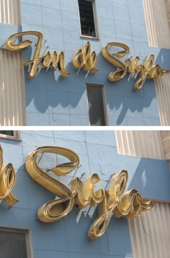 Type and Lettering: Fin de Siglo #sign #lettering #havana #typography