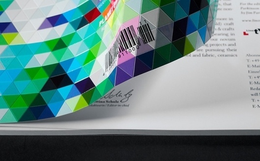 A Magazine Cover Inspired By Bucky Fuller Highlights The Feel Of Paper | Co.Design: business + innovation + design #design #graphic #novum #geometric #buckminster #fuller #magazine #paperlux