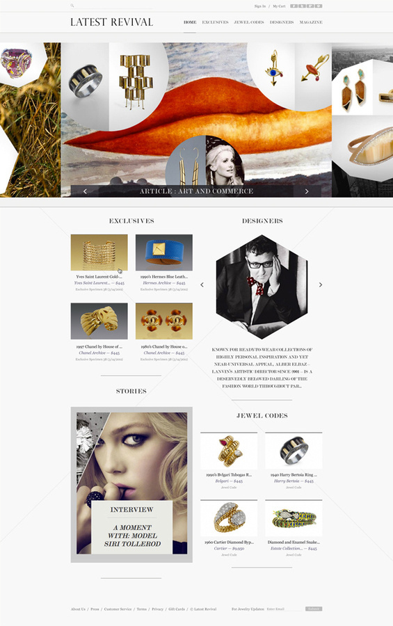 Latest Revival #website #ui