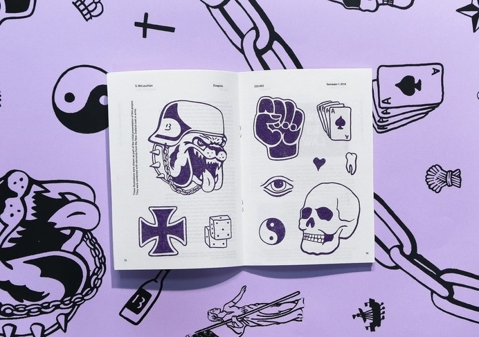 Seb McLauchlan #illustration #purple #booklet #zine