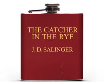 Vintage Catcher in the Rye inspired - 6oz or 8oz Hip Flask