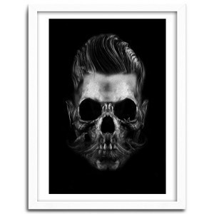 BARBER SKULL by Nicolas Obery FANTASMAGORIK #print