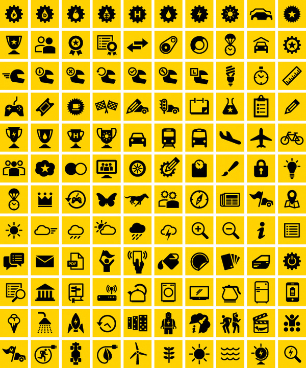 Eco Marathon Icons : loft27design #icon