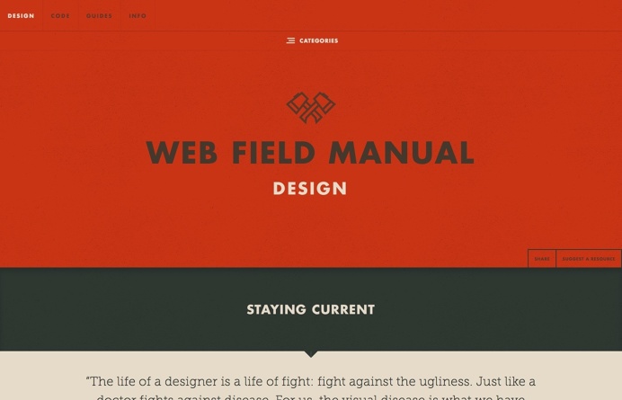 Web Field Manual, resource N°30 published on The Gallery in date September 21st, 2015. #website