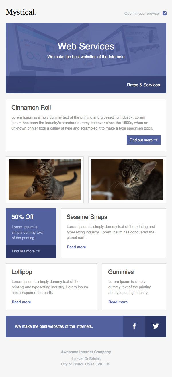 Newsletter Templates, Free Email Templates | CakeMail.com