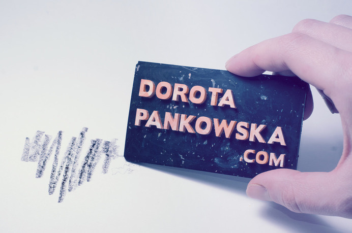 Crayon Business Cards by Dorota Pankowska