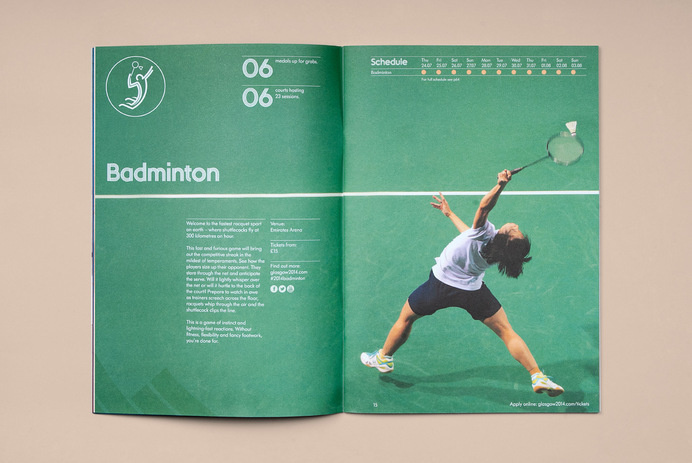Tangent ­— Glasgow 2014 Ticketing Guide #guide #print #grid #spread #layout #brochure