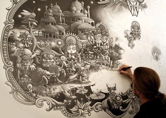 Amazing Illustrations by Joe Fenton - Solitude - 2010/2011 - A work in progress #illustration