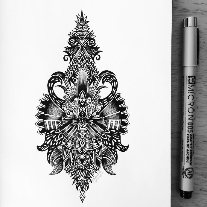 Black and White Detailed Drawing Art by Pavneet Sembhi #drawing #pecil art #artwork #illustration