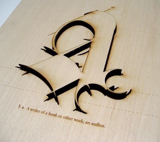 MFA Exhibition on Typography Served #type #letter #wood #typography