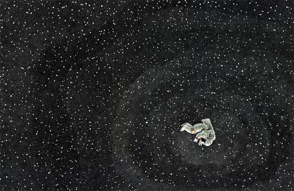 DHARBLR #somersault #astronaut #space #floating #illustration #stats