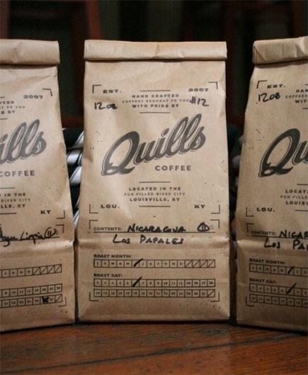 design work life » Pedale Design: Quills Coffee #coffee #quills