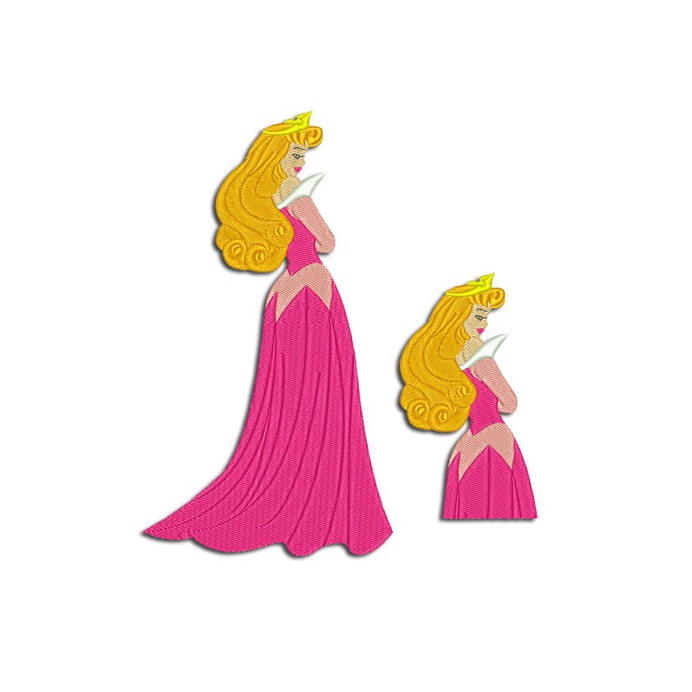 Princess Aurora Embroidery design