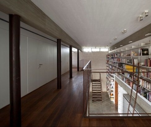 Project - Rechter House - Architizer - Empowering Architecture: architects, buildings, interior design, materials, jobs, competitions, design schools #steel #loft #modern #architecture #library #stair