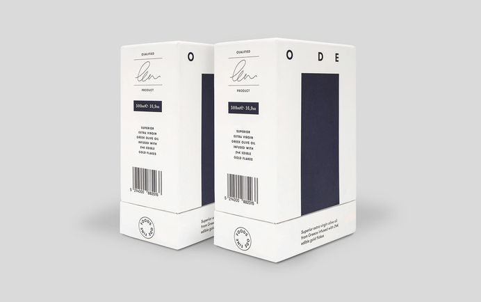 ODE Fine Foods, a new range of premium Greek food products, commissioned Alexandros Gavrilakis to design their entire visual identity system. The name 'ODE' refers to a type of lyrical stanza, and the rest of the brand identity takes inspiration from poetry and great works of art. For more of the most beautiful designs visit mindsparklemag.com