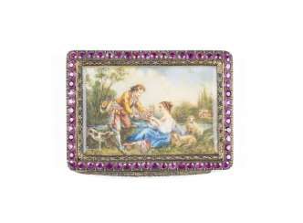 TABATIÈRE WITH SHEPHERD COUPLE