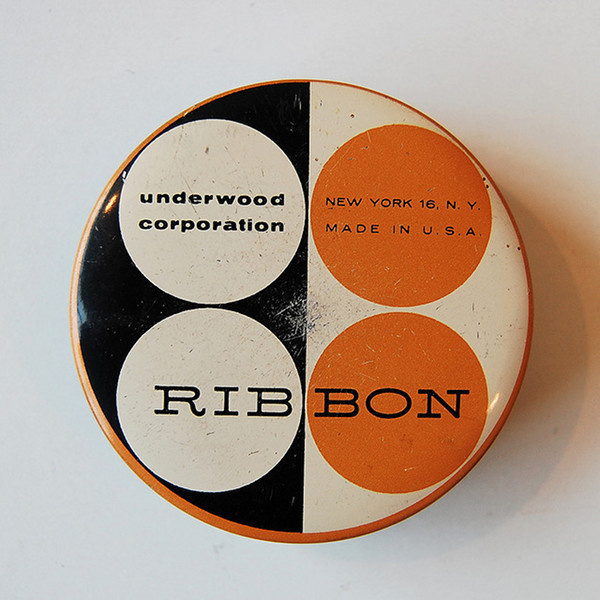 Vintage Typewriter Ribbon tin #packaging #tin #ribbon #typewriter #typography