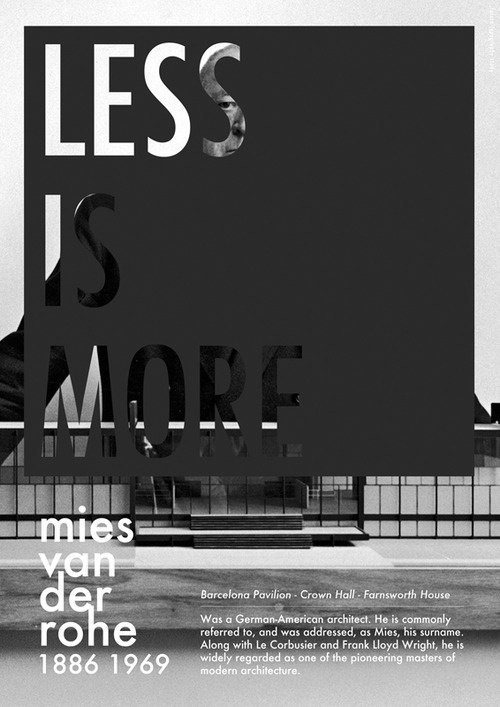luis teixeira #white #van #graphic #der #black #rohe #poster