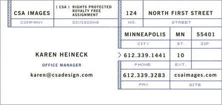 CSA Card #design #stationary #typography