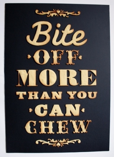 Edible poster #lettering #food #handmade #poster #type