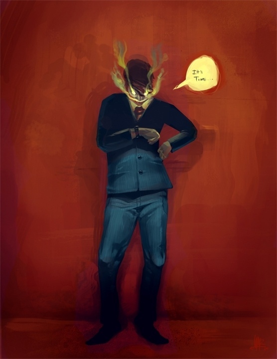 http://www.oscarmar.com/index.php?/work/illustration/ #deamon #red #oscar #devil #elegant #time #suit #mar