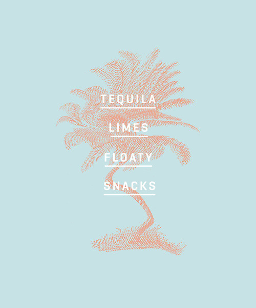 Supplies. #tequila #snacks #poster #type #list #wavy