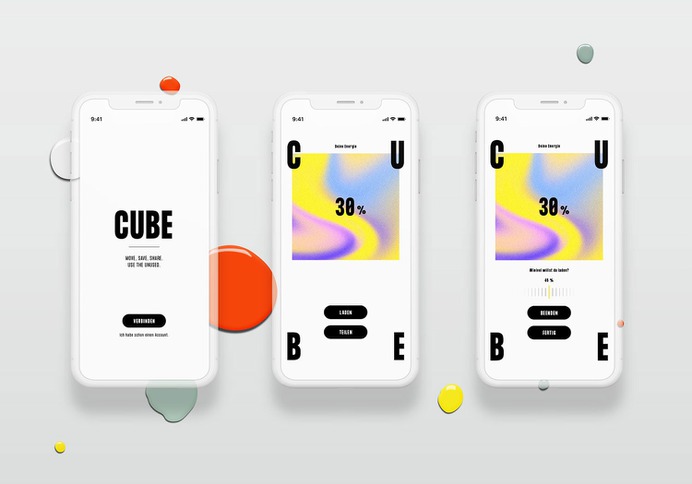 CUBE - Mindsparkle Mag Chung-Yun Yoo designed the branding for CUBE. Going to the supermarket, walking to work, dancing in the club: We are constantly moving. #logo #packaging #identity #branding #design #color #photography #graphic #design #gallery #blog #project #mindsparkle #mag #beautiful #portfolio #designer