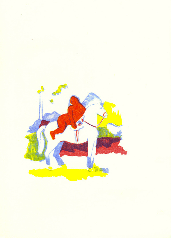 illustration, Bright, color, horse, woman #bright #horse #woman #color #illustration