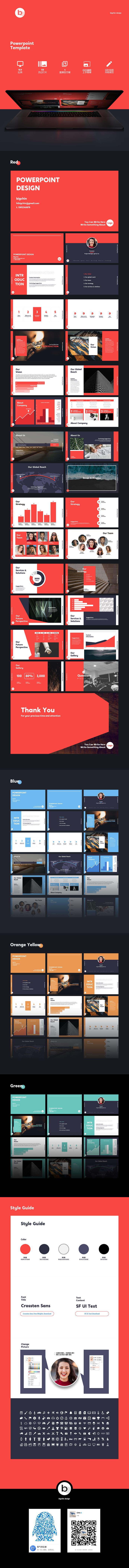 Powerpoint Template PPT Slide Business Plan on Behance