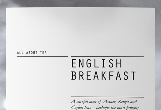 Fonts In Use – All About Tea #packaging #typography