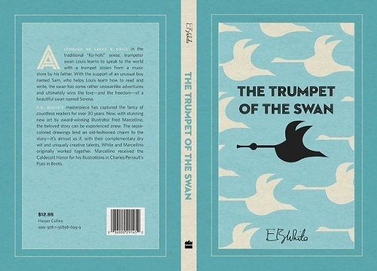 Dever Elizabeth #swan #white #mouse #jacket #design #color #book #pig #cover #illustration