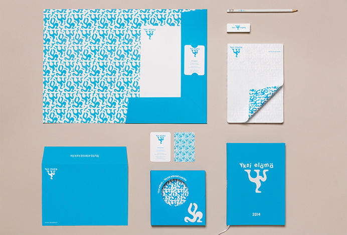 Yksi elämä by Tsto #branding #stationery #blue