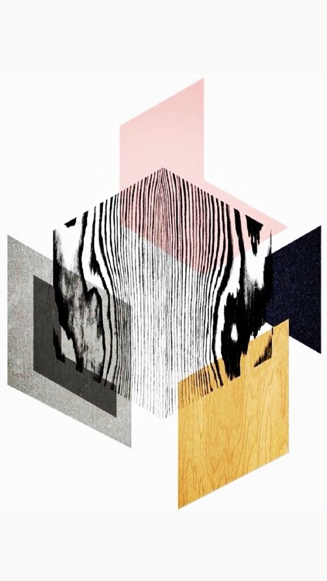 Abstract shapes and wood