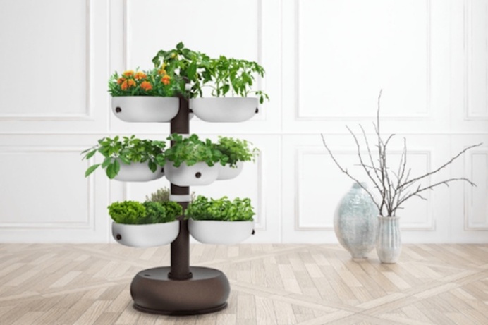 The Taiga smart garden tower, designed to be a compact garden, brings the simplicity of an organized garden into your home, enabling you to