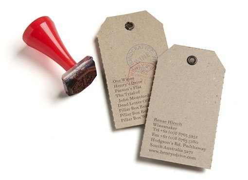 Design Work Life » Parallax: Henry's Drive Vignerons Identity #stamp #brand #design
