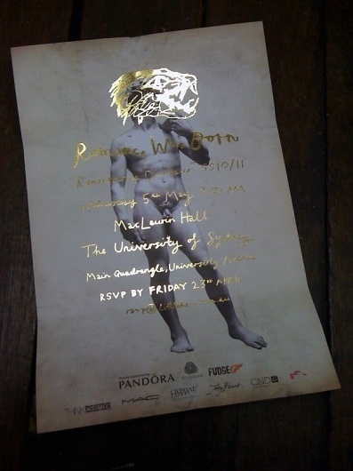RAFW dreaming: our fave invites | Oyster Magazine #gold #prints #foil #invitation
