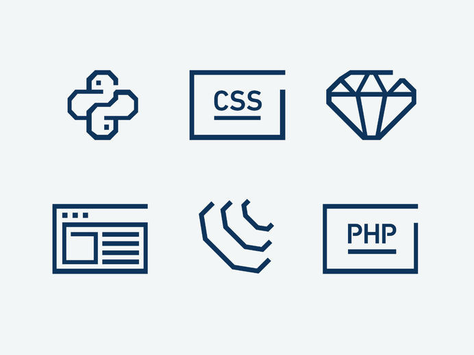 A Clever Code-Inspired Branding System, From a Design Master | Design | WIRED #icon #picto #symbol #sign
