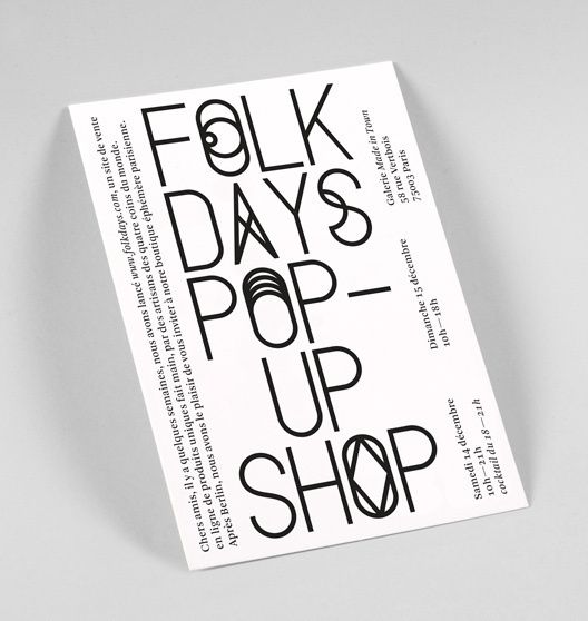 Folkdays — Corporate Design Stahl R #poster #typography