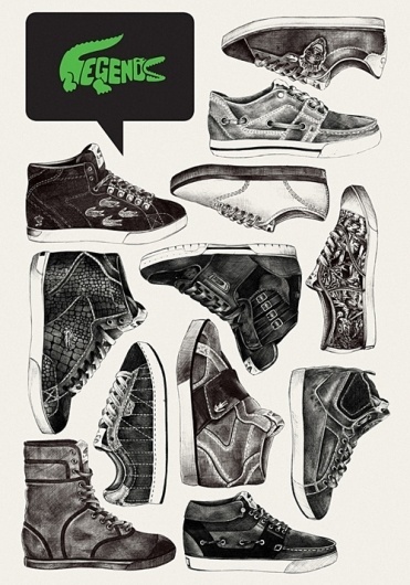 Lacoste Legends, POGO | art & design boutique #illustration