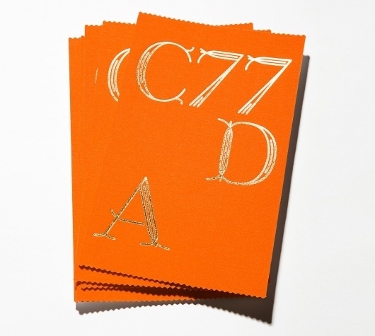 Studio Lin — High-res Special | September Industry #orange #lin #studio #type #core77 #foil