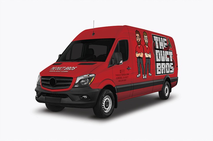 Brand identity Van Wrap #logo #van #wrap #layout #branding #blue #collar #illustration #Brand #identity