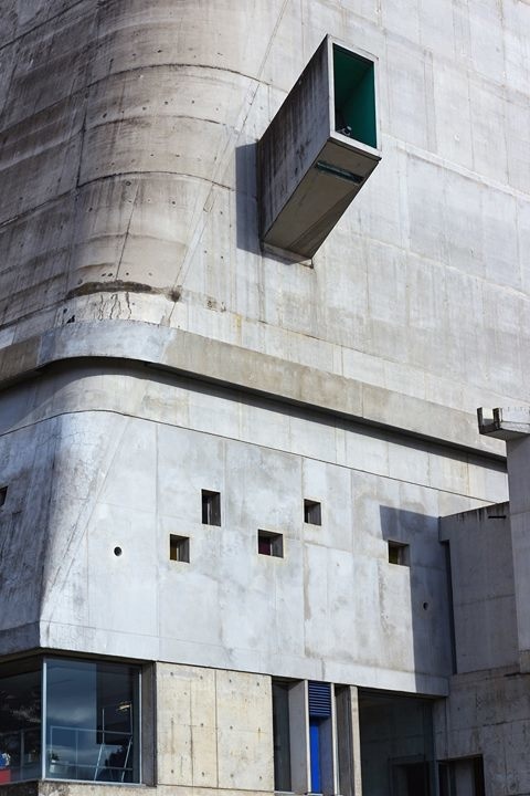 #contrete in #architecture Church of St. Etienne Firminy, France by Le Corbusier #photo by Rafiul Alam