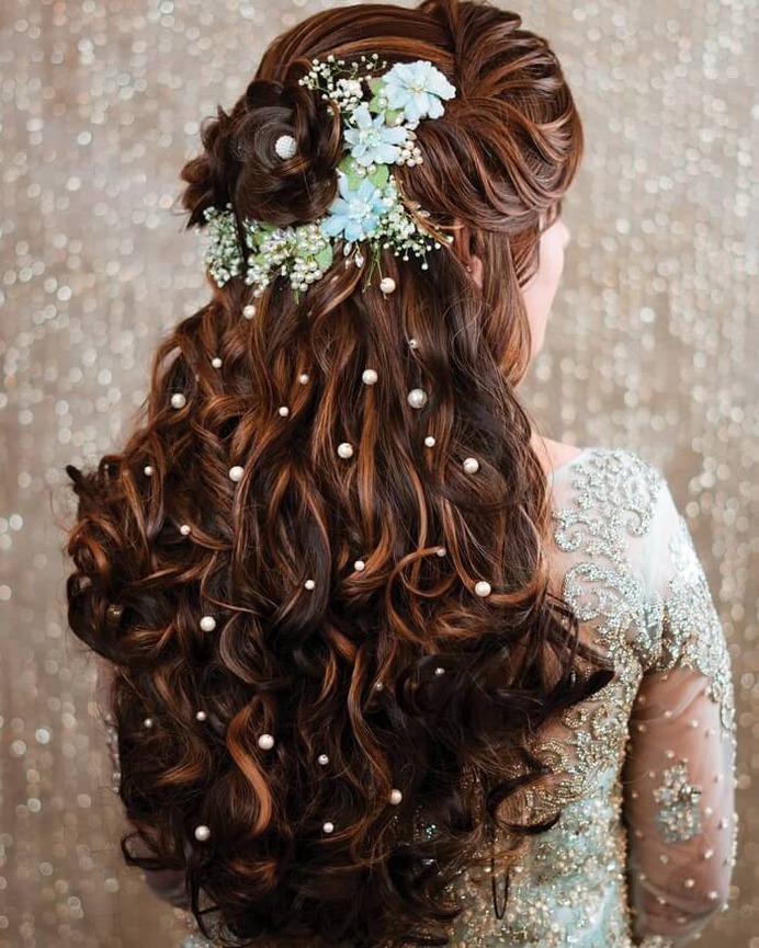 Complete Floral Accessorized Hairstyle