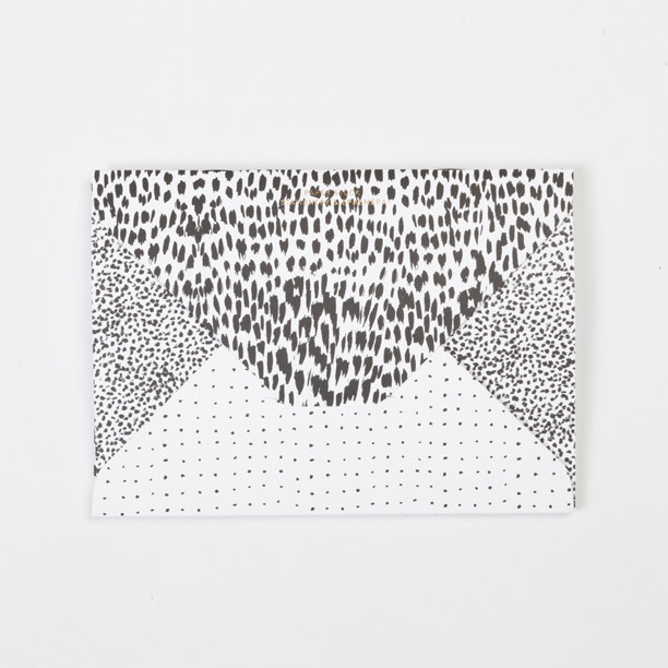 PAPER STOCK — PAPER STOCK Animal / Crayon-dot / Spot Diamond Flap Notebook #letter #mail